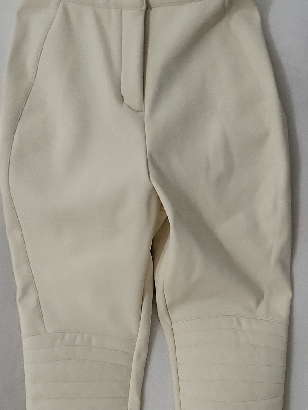 ASOS 4505 Ski & Snow Ivory Women's Snow Pants US 4 Lined Stirrups Cream Color - Picture 4 of 13
